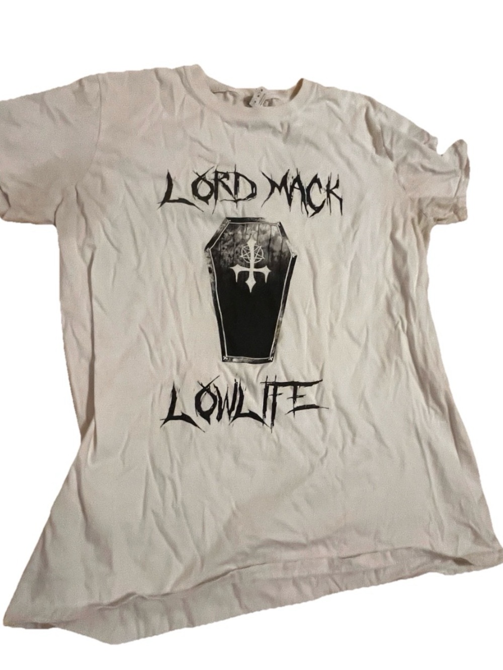 Lord Mack Lowlife Men’s Medium Graphic T-Shirt White